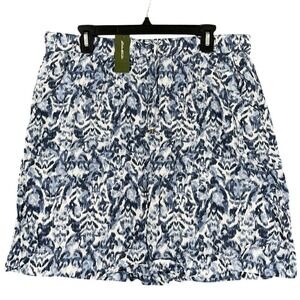 Eddie Bauer Skirt Sz L Rayon Mini‎ Outdoor Travel Style Modern Utility Trend
